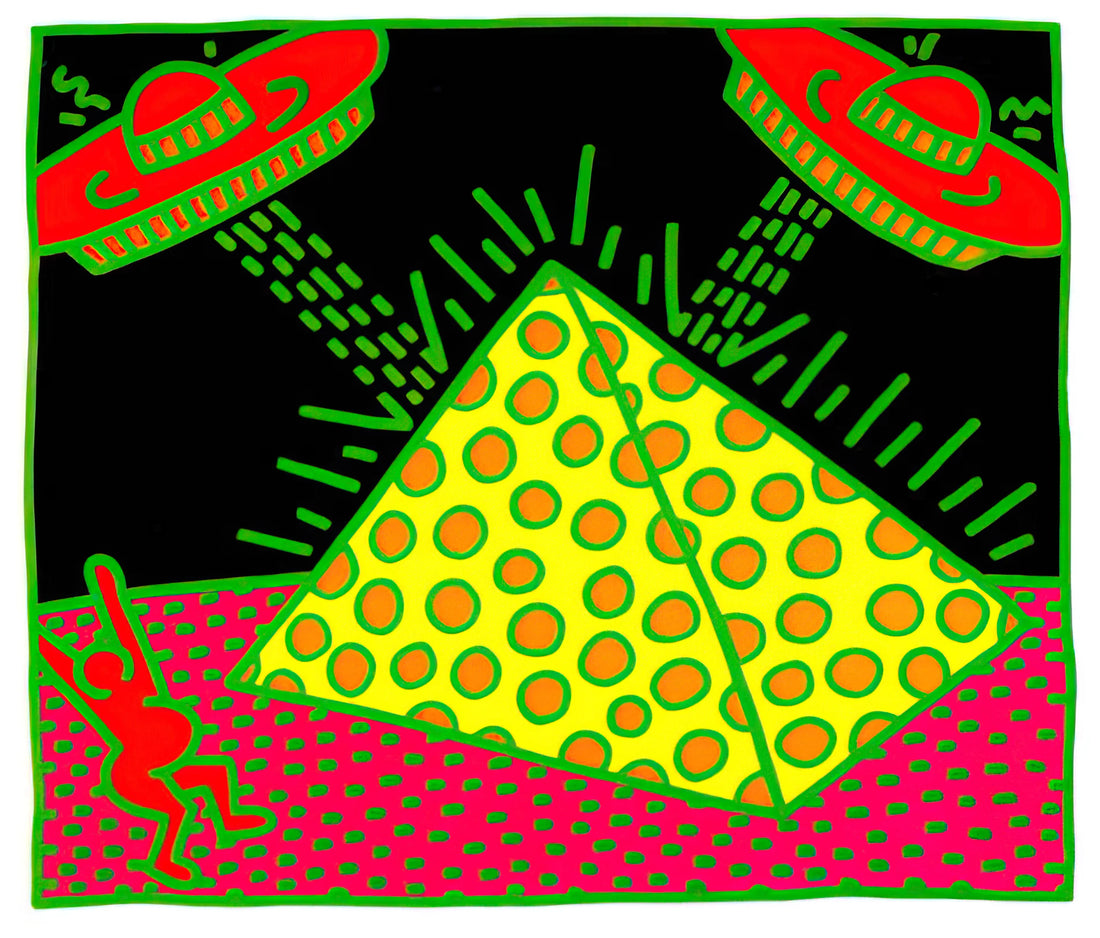 Keith Haring Radiant: The Iconography of Energy and Social Commentary in Street Art - UNTITLED 1983 3 by Keith Haring