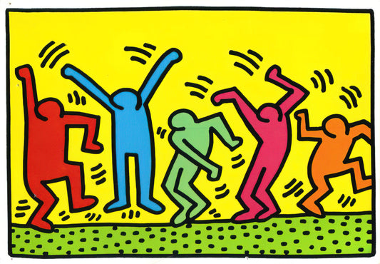 Keith Haring: The Radiant Child of Street Art and Social Activism - UNTITLED DANCE 1987 by Keith Haring