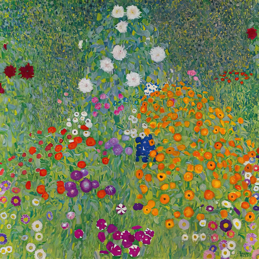 Klimt Guggenheim: Exploring Gustav Klimt's Legacy and Where to Find His Art Today - BLUMENGARTEN 1907 by Gustav Klimt