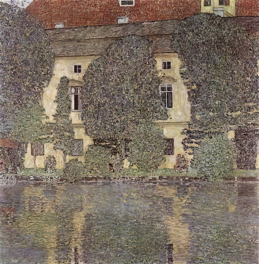 Klimt Philosophy: The Golden Vision of Art, Eros, and Existence - THE SCHLOSS KAMMER ON THE ATTERSEE III 1910 by Gustav Klimt
