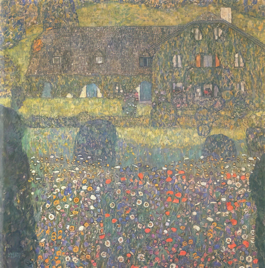 Klimt's 'Expectation and Fulfillment': A Masterpiece of Symbolism and the Stoclet Frieze - COUNTRY HOUSE BY THE ATTERSEE by Gustav Klimt
