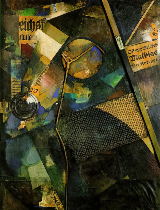 Kurt Schwitters Posters: The Merz Artist's Revolutionary Collage Aesthetic in Print - MERZ PICTURE 25A THE STAR PICTURE 1920 by Kurt Schwitters