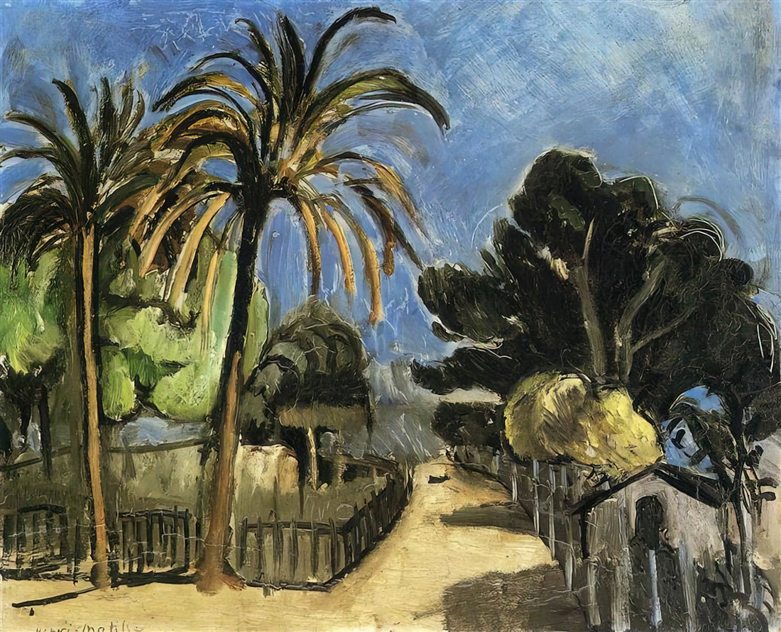 Landscape at Collioure Print: A Fauvist Masterpiece by André Derain - LANDSCAPE 1917 by Henri Matisse