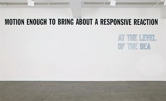 Lawrence Weiner Framed Art Print: A Collector's Guide to Conceptual Art in Your Home - Motion Enough to Bring About... - 2008 by Lawrence Weiner