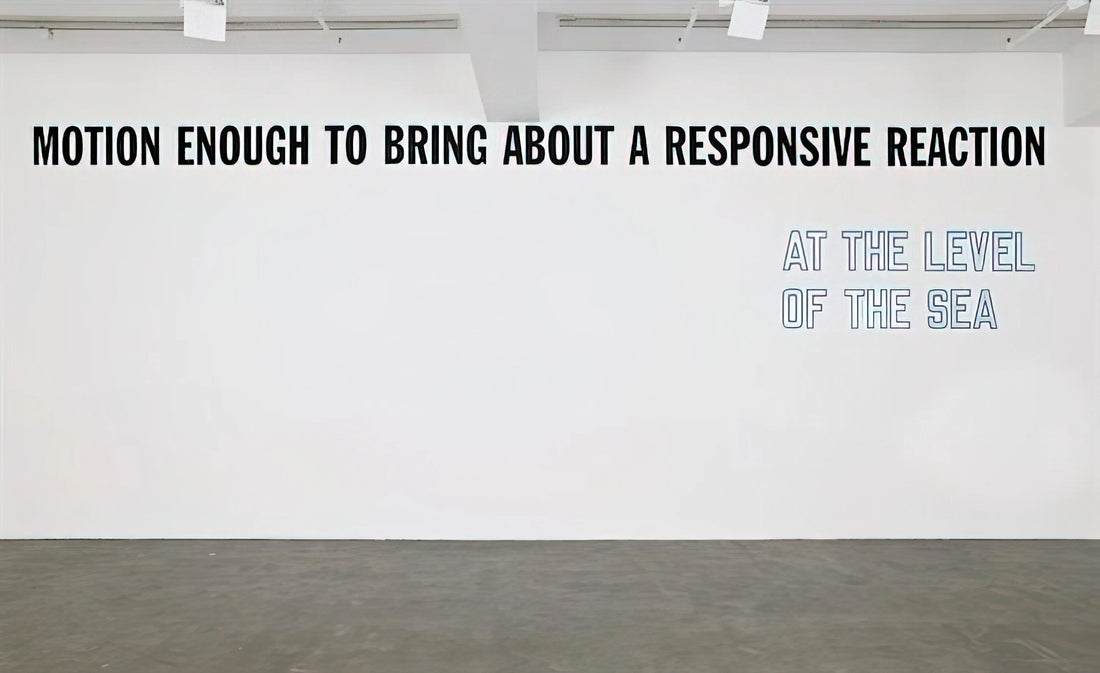 Lawrence Weiner Sculpture: The Language Artist Who Redefined Conceptual Art - Motion Enough to Bring About... - 2008 by Lawrence Weiner