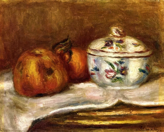 Le Pont Neuf by Renoir: A Vibrant Impressionist Masterpiece of Parisian Life - Sugar Bowl, Apple and Orange by Pierre-Auguste Renoir