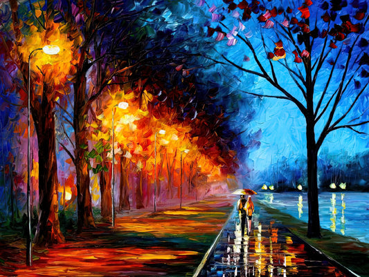 Leonid Afremov Canvas Art: A Collector's Guide to Vibrant Impressionism - Leonid Afremov by Leonid Afremov