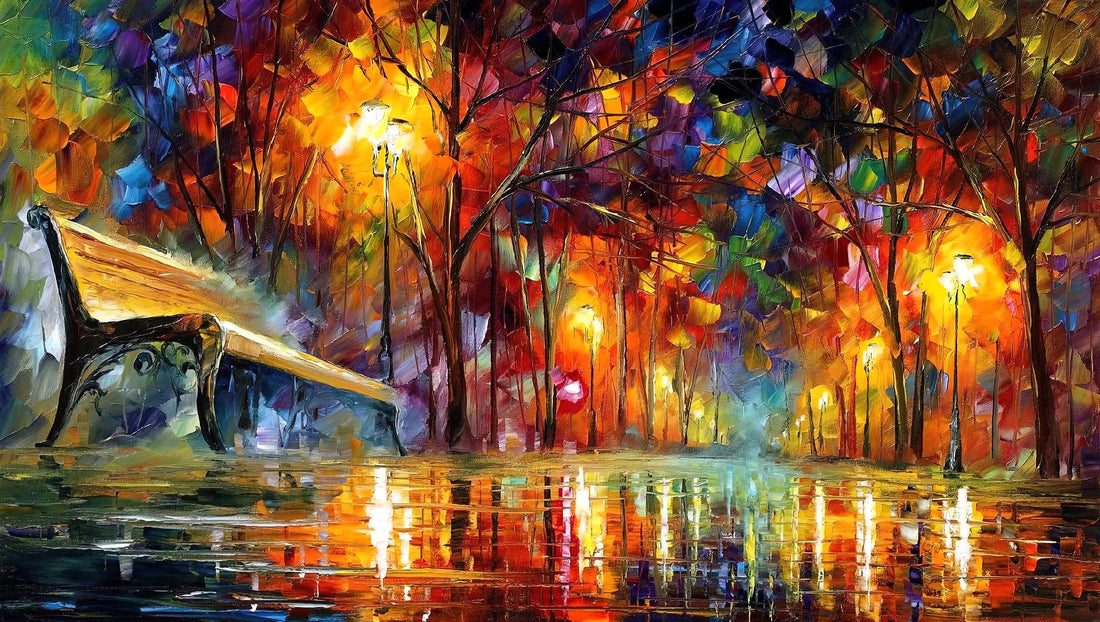 Leonid Afremov Canvas Print: A Collector's Guide to Vibrant Palette Knife Art - Leonid Afremov by Leonid Afremov