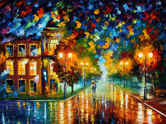 Leonid Afremov: The Master of Vibrant Palette Knife Impressionism - Leonid Afremov by Leonid Afremov