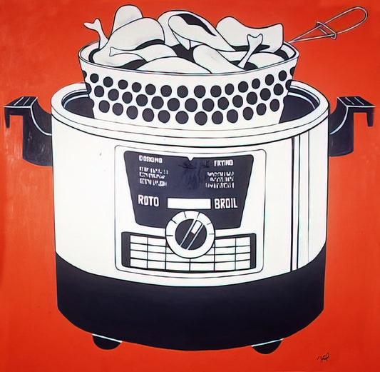 Lichtenstein Little Big Painting: Decoding the Pop Art Masterpiece - ROTO BROIL 1961 by Roy Lichtenstein