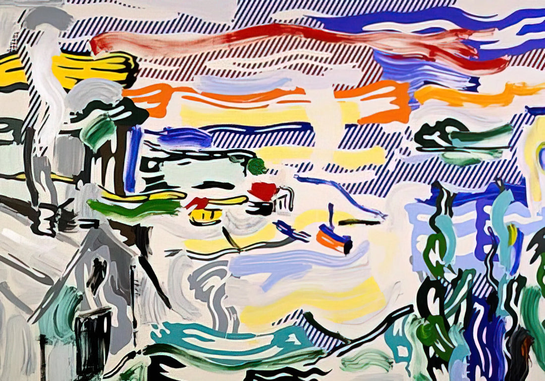 Lichtenstein Prints Signed: A Collector's Guide to Authenticity and Value - COAST VILLAGE 1987 by Roy Lichtenstein