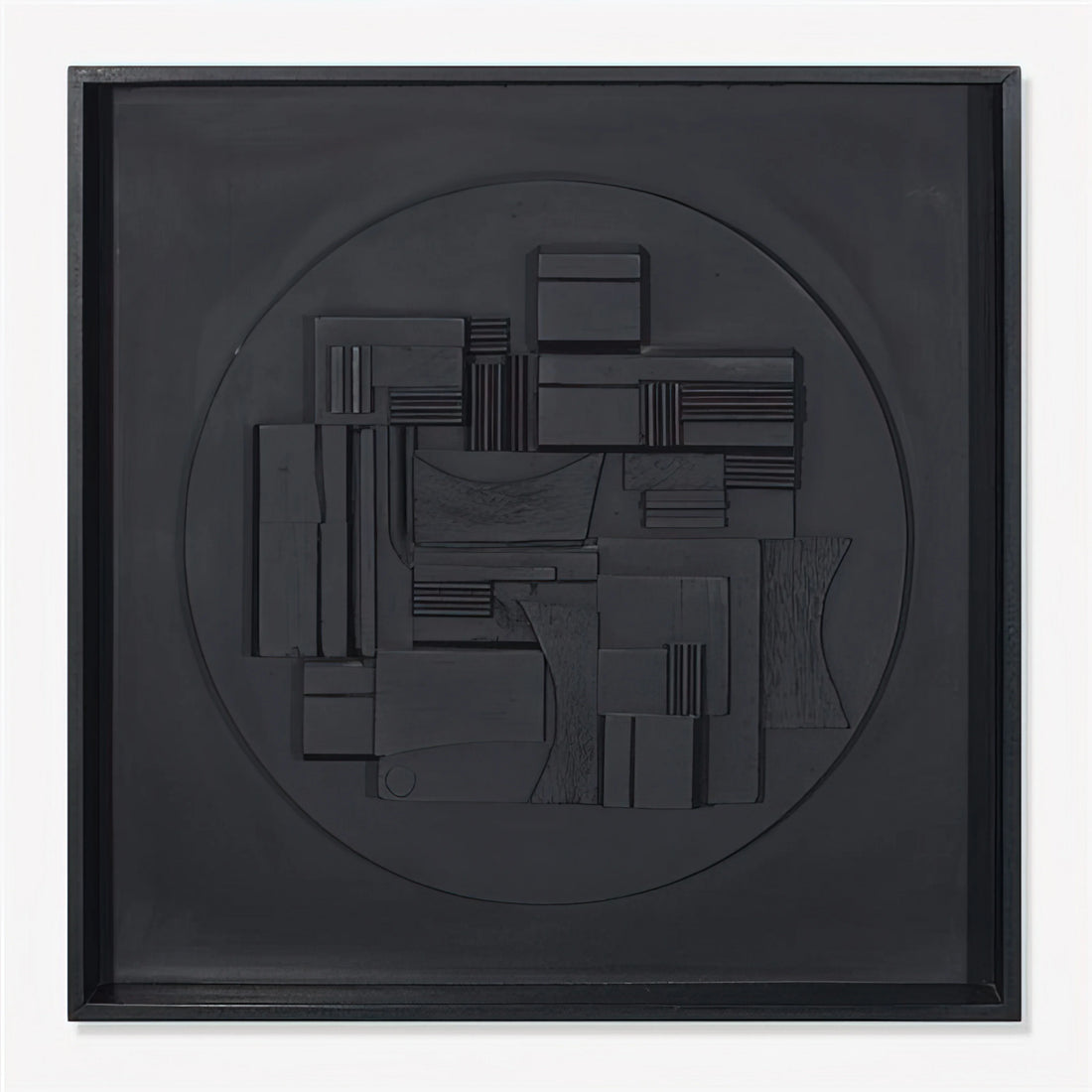 Louise Nevelson Painting: The Sculptor's Monumental Approach to Two-Dimensional Art - FULL MOON 1980 by Louise Nevelson