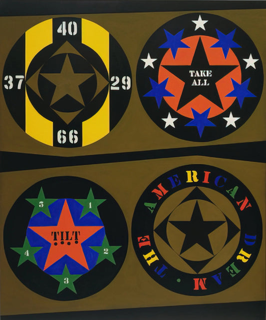 Love Pop Art: The Enduring Legacy of Robert Indiana's Iconic Work - The American Dream, I by Robert Indiana