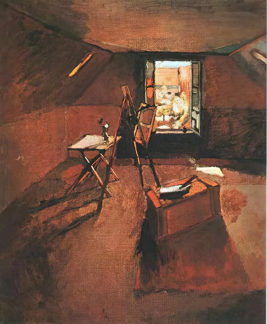 Lydia Matisse: The Muse, Model, and Manager Behind Henri Matisse's Late Masterpieces - STUDIO UNDER THE EAVES by Henri Matisse
