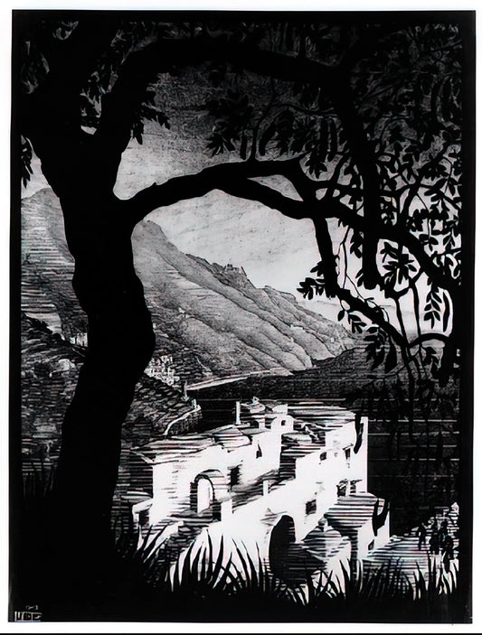 M.C. Escher Complete Works: A Curator's Guide to the Master of Impossible Realities - COAST OF AMALFI by MC Escher