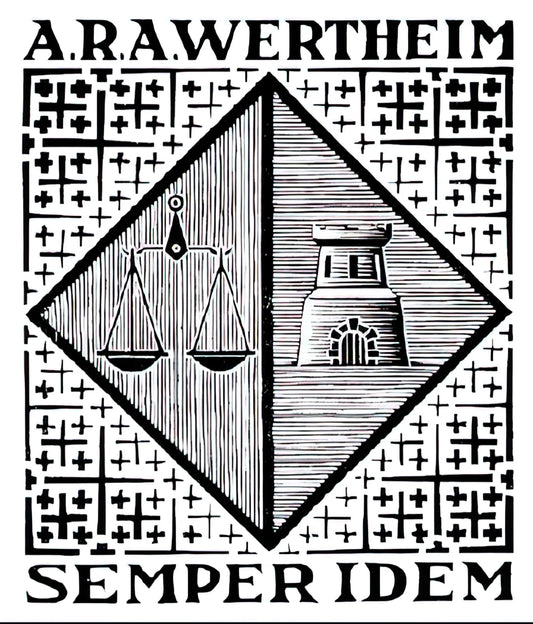 M.C. Escher Stairs Print: A Journey into Impossible Architecture and Visual Paradox - BOOKPLATE A R A WERTHEIM by MC Escher