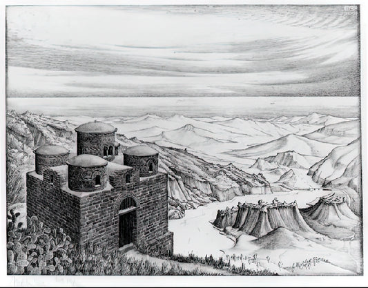 MC Escher Illustrations: The Mind-Bending World of Mathematical Artistry - CATTOLICA OF STILO CALABRIA 1930 by MC Escher