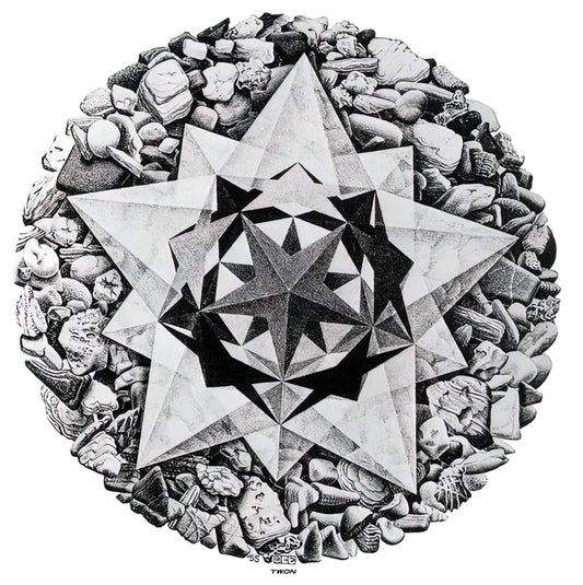 MC Escher Three Worlds Print: A Masterpiece of Mathematical Art and Visual Paradox - ESCHER (1) by MC Escher