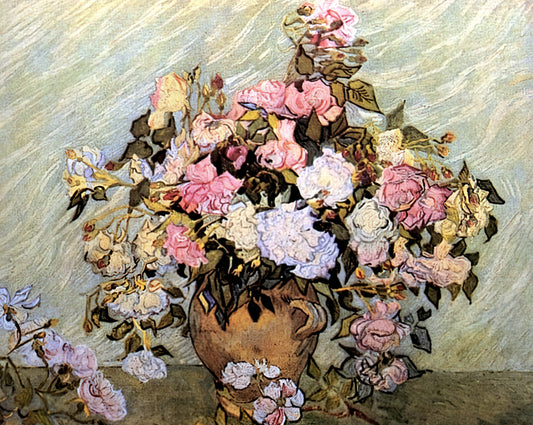 MOMA Starry Night: A Curator's Guide to Van Gogh's Masterpiece at the Museum of Modern Art - Still Life Vase with Roses by Vincent van Gogh