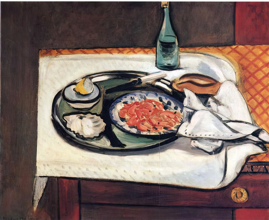 Madame Matisse 1913: Henri Matisse's Revolutionary Portrait of Amélie Matisse - STILL LIFE WITH SHELLFISH by Henri Matisse