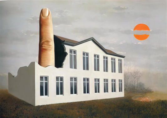 Magritte Posters and Prints: A Collector's Guide to Surrealist Iconography - THE REVEALING OF THE PRESENT 1936 by Rene Magritte