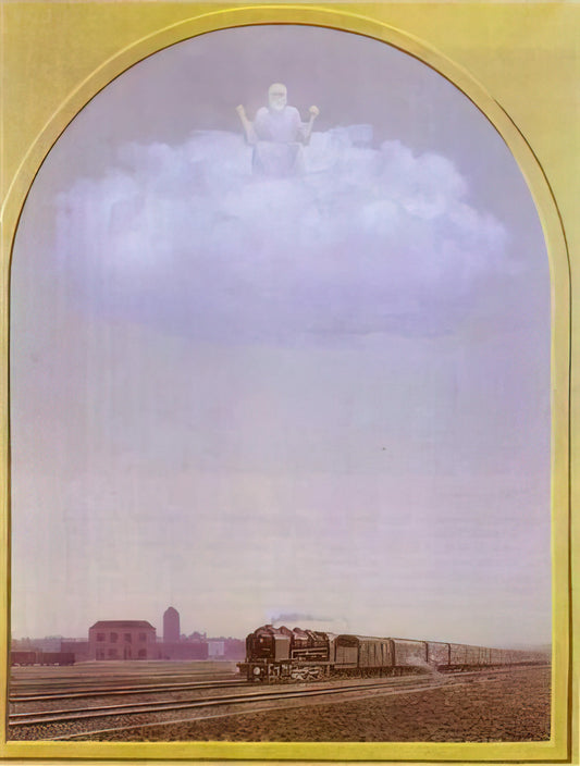 Magritte The Collection: A Curated Exploration of Surrealist Masterpieces - THE NIGHTINGALE 1962 by Rene Magritte