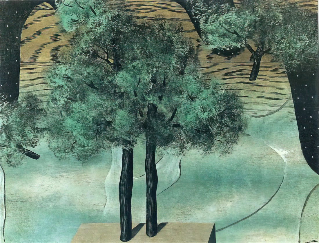 Magritte The Lovers Print: Decoding Surrealism's Most Enigmatic Embrace - THE CULTIVATION OF IDEAS 1927 by Rene Magritte