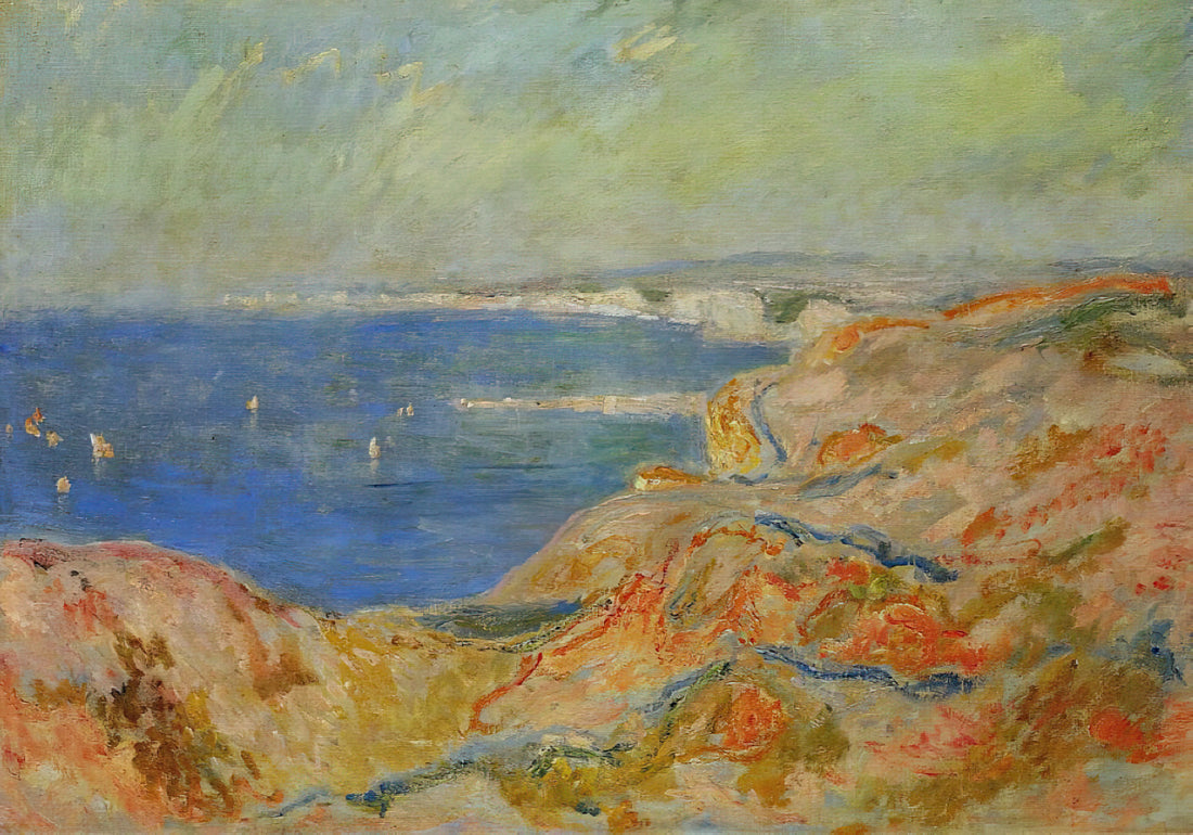 Maison et Jardin de Claude Monet Poster: Bringing Giverny's Magic to Your Home - On the Cliff near Dieppe by claude monet