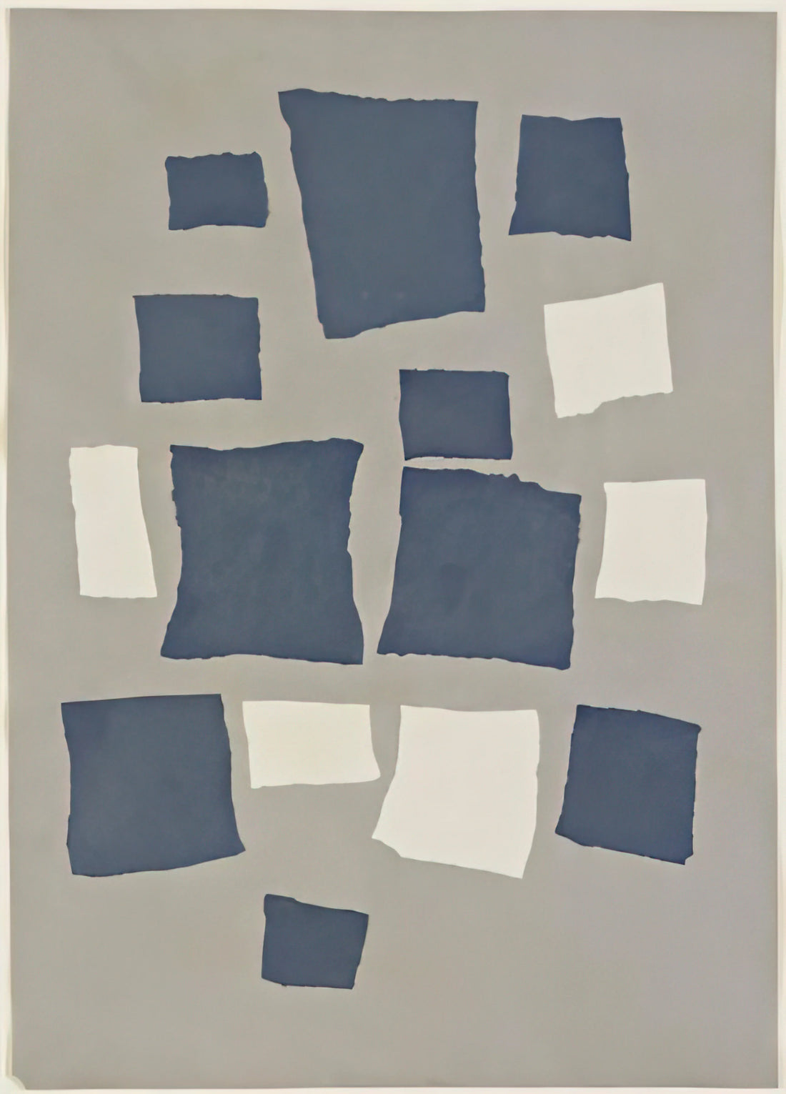 Man Ray and Jean Arp: The Surrealist Connection That Redefined Modern Art - Collage with Squares Arranged According to the Laws of Chance by Jean Arp