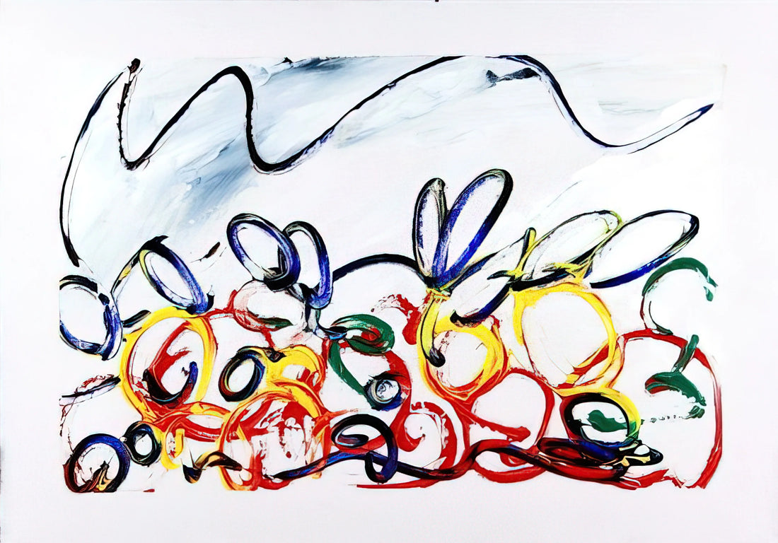 Mario Schifano Reproductions: Capturing the Electric Pulse of Pop Art in Your Space - Acerbo - 1983 by Mario Schifano