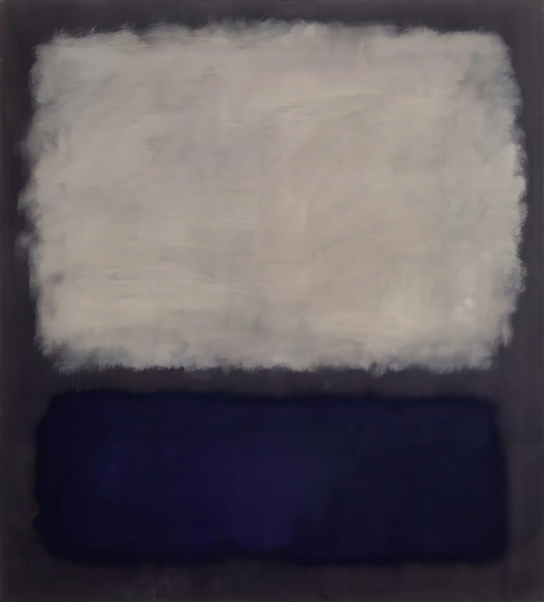 Mark Rothko Work: A Journey Through Color, Emotion, and Abstract Expressionism - Blue and gray - 1962 by Mark Rothko