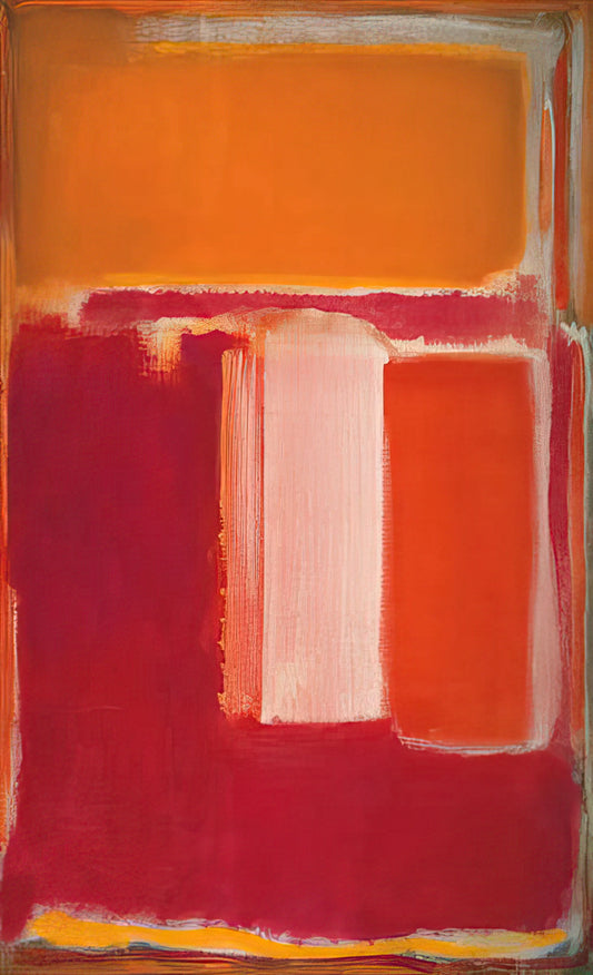 Mark Rothko's Orange, Red, Yellow: A Journey into Color Field Transcendence - Yellow, Cherry, Orange - 1947 by Mark Rothko