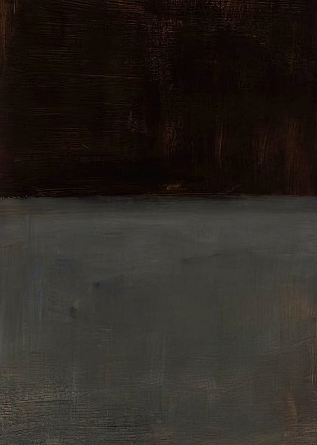 Mark Rothko's Red Orange: A Deep Dive into Color Field Transcendence - Untitled brown and gray - 1969 by Mark Rothko