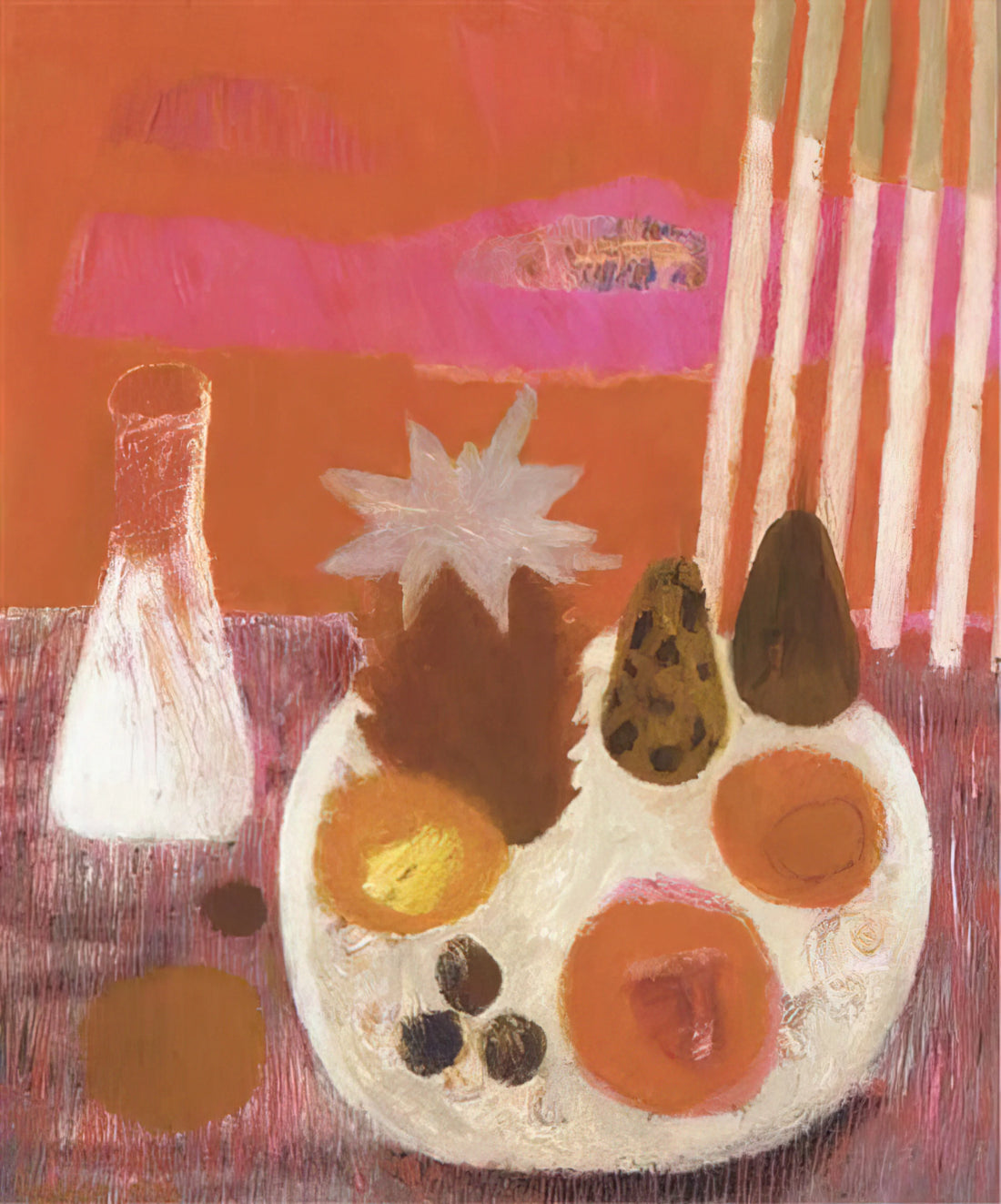 Mary Fedden Art Prints: A Collector's Guide to Her Joyful Modernist Vision - Still life, Merindol - Naïve Art Primitivism by Mary Fedden