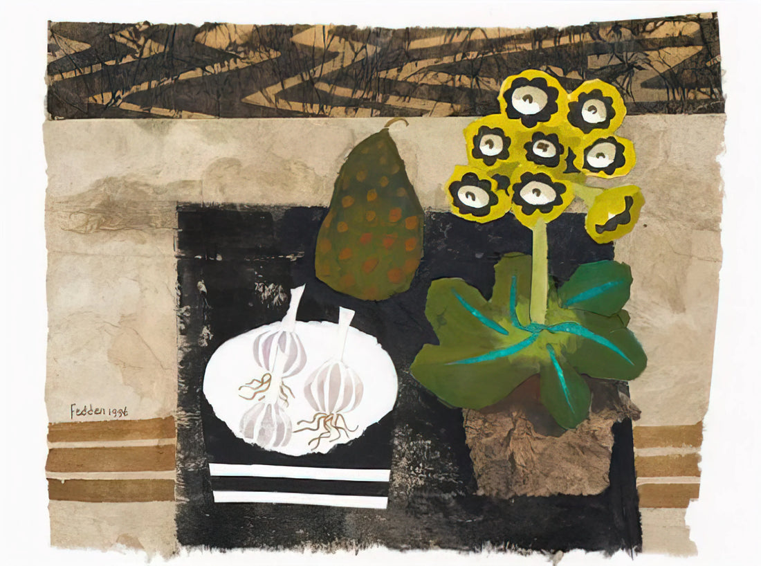 Mary Fedden for Sale: A Collector's Guide to Acquiring Her Joyful Modernist Art - Auricula - 1996 by Mary Fedden