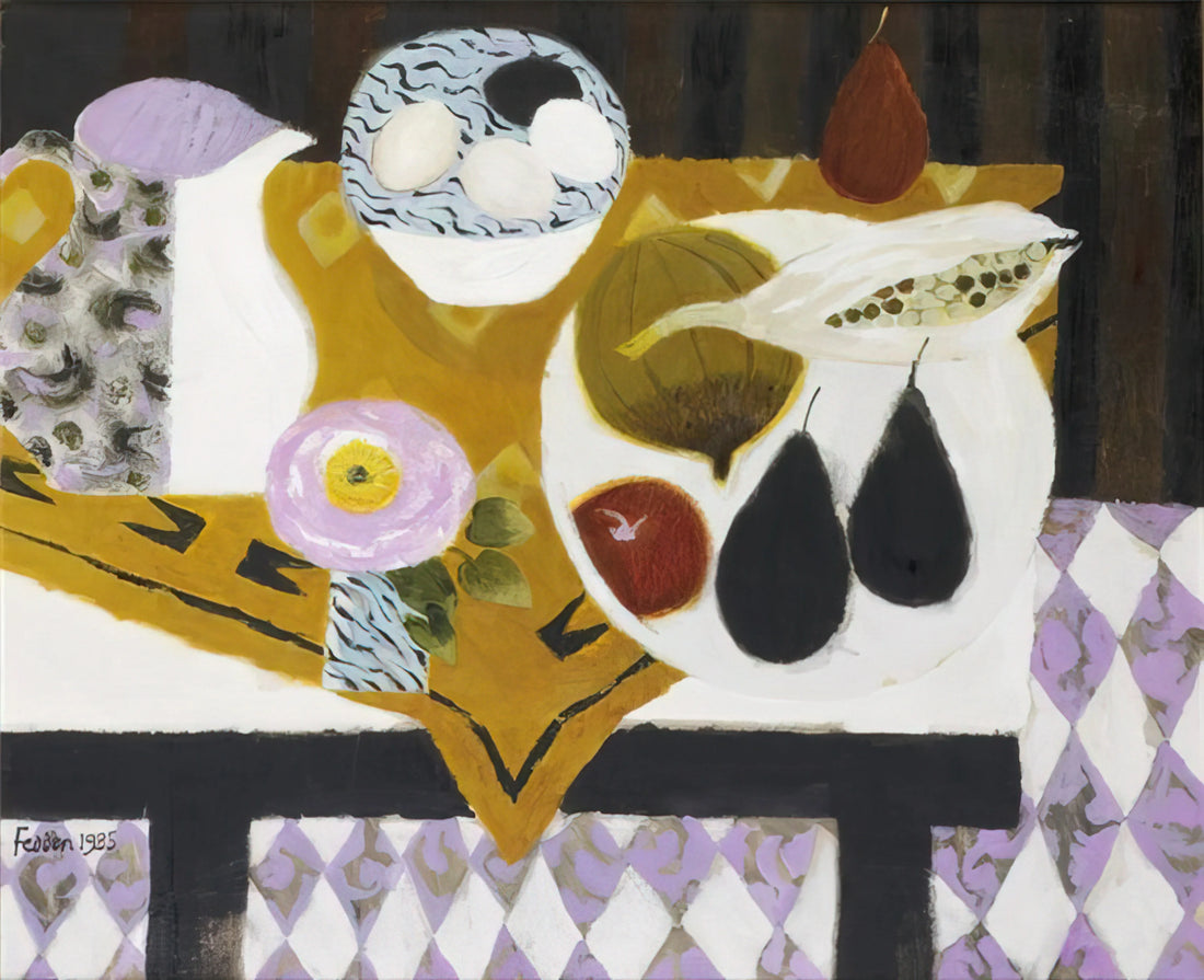 Mary Fedden: A Celebration of Joyful Modernism and Still Life Mastery - Bowl of Eggs - 1985 by Mary Fedden