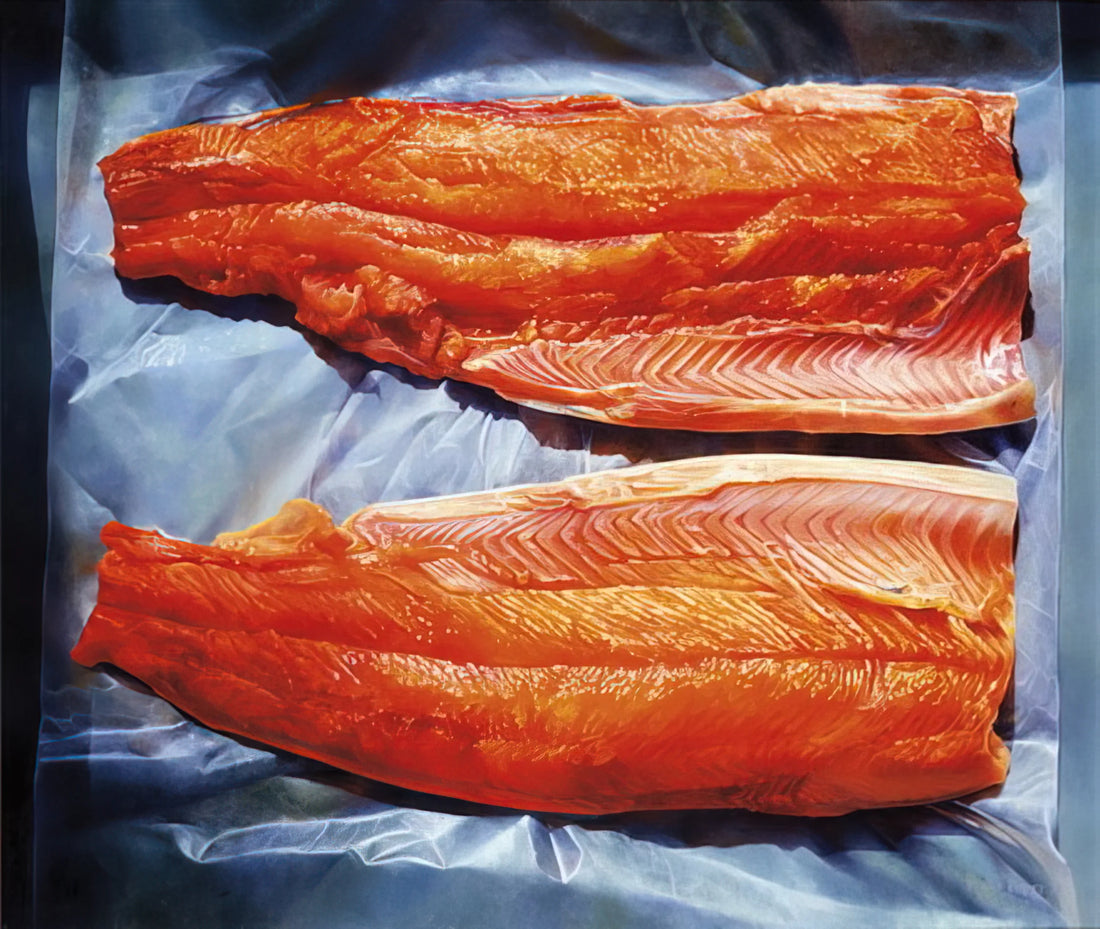 Mary Pratt Art Prints: Capturing the Luminous Beauty of Canadian Realism - Split Grilse - 1979 by Mary Pratt