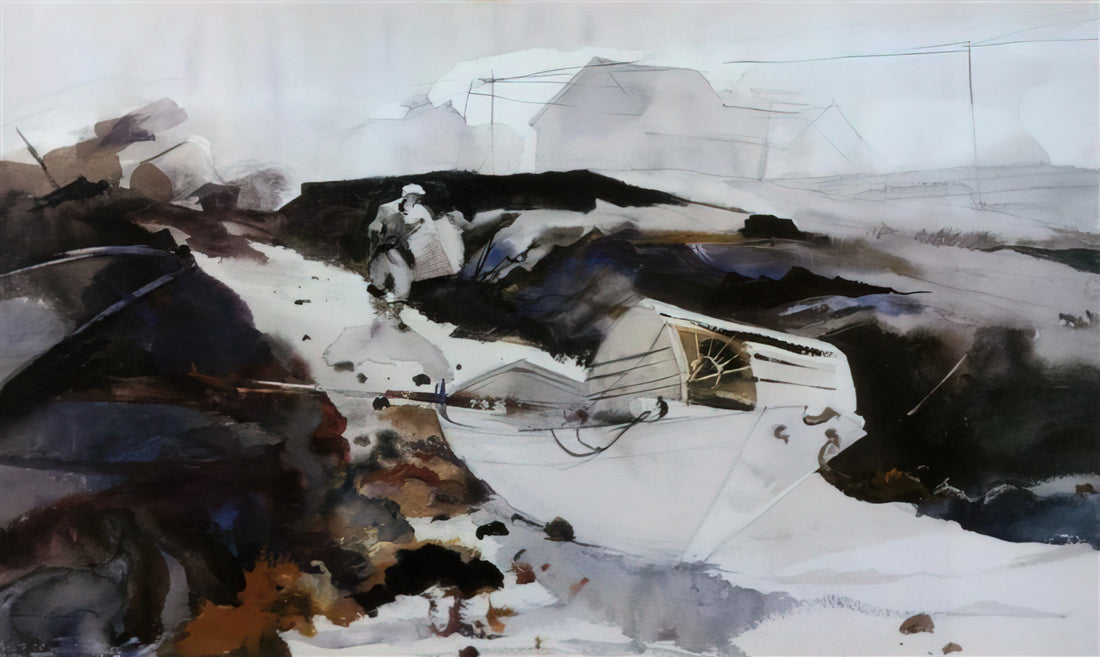 Master Bedroom Painting: The Quiet Intensity of Andrew Wyeth's Domestic Scenes - THE WHITE DORY 1941 by Andrew Wyeth