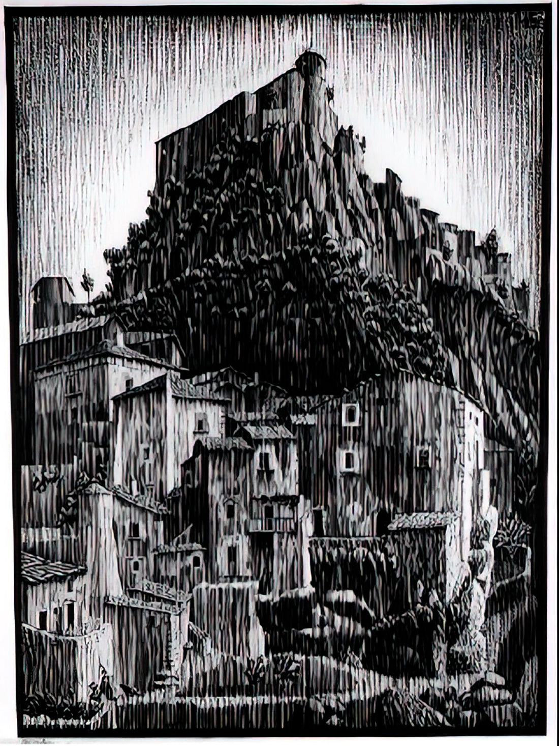 Mathematical Artist MC Escher: The Genius Who Transformed Geometry into Art - CERRO AL VOLTURNO ABRUZZI JANUARY 1930 1930 by MC Escher