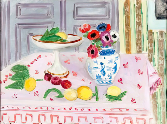 Matisse Le Platane Framed Print: A Collector's Guide to This Iconic Work - THE PINK TABLECLOTH 1925 by Henri Matisse