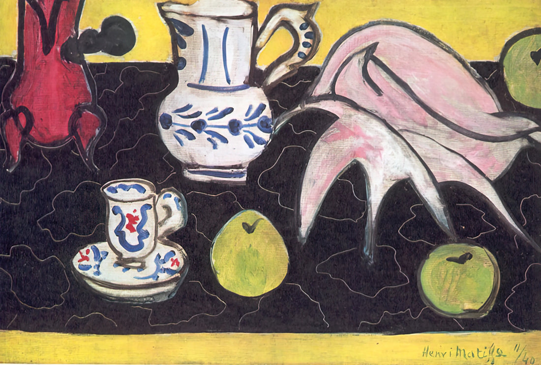 Matisse Life Drawings: The Essential Foundation of a Modern Master's Vision - STILL LIFE WITH A SHELL 1940 by Henri Matisse