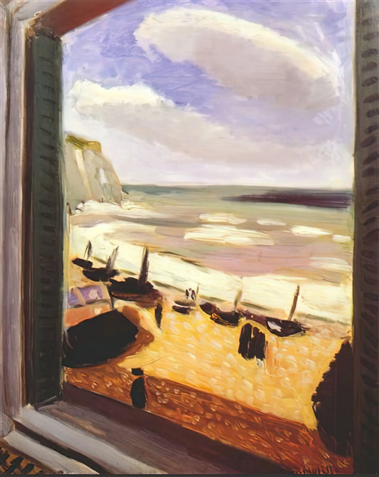 Matisse Limited Edition Prints: A Collector's Guide to Authentic Fauvist Masterpieces - OPEN WINDOW AT ETRETAT 1921 by Henri Matisse
