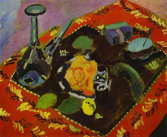 Matisse Lithograph Prints: The Master's Revolutionary Approach to Printmaking - DISHES AND FRUIT 1906 by Henri Matisse
