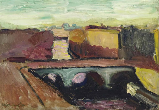 Matisse Madame Matisse: The Revolutionary Portrait That Redefined Modern Art - VUE DE LA SEINE LE PONT SAINT MICHEL 1904 by Henri Matisse
