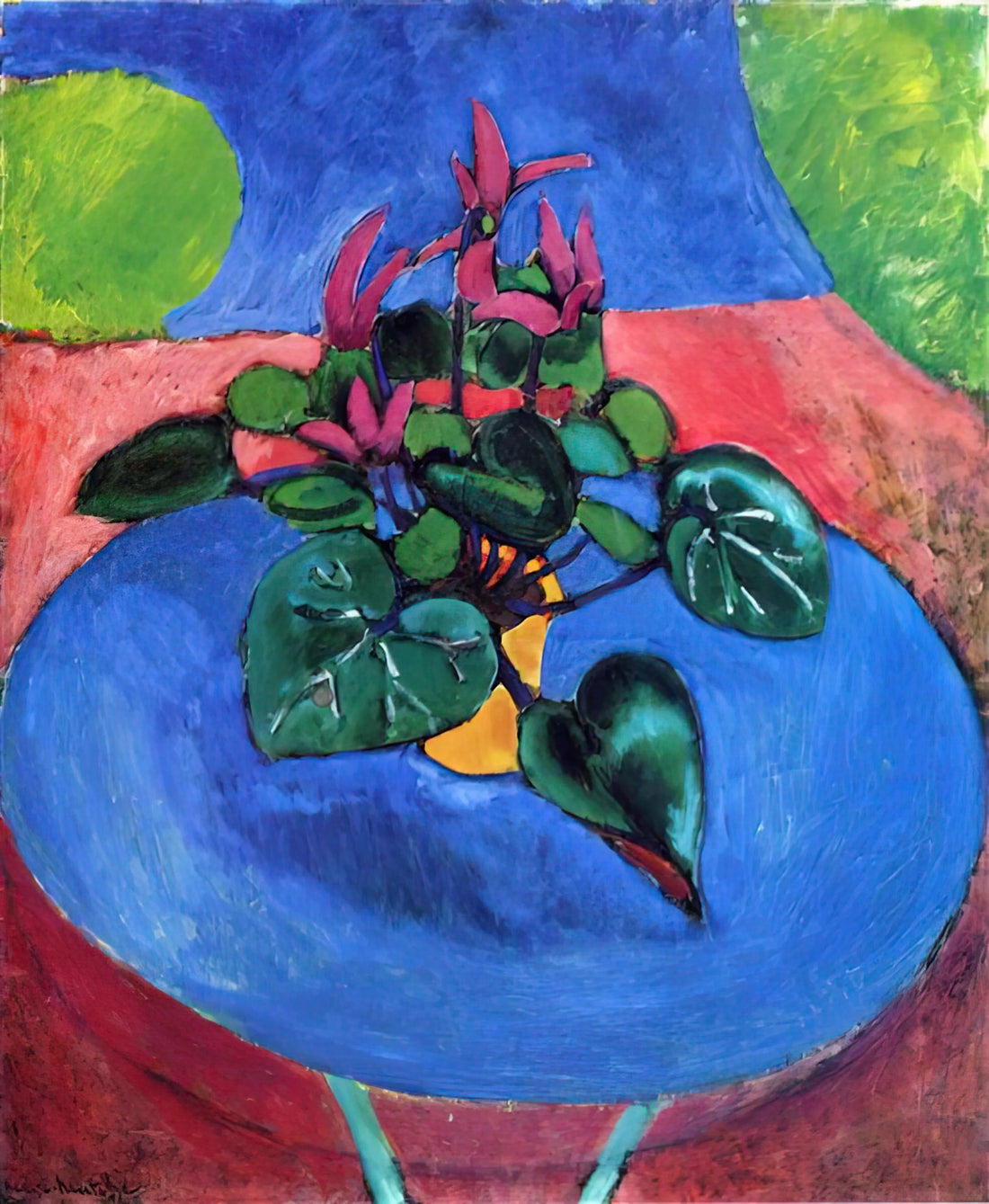 Matisse Reproductions: A Curator's Guide to Museum-Quality Art Prints - CYCLAMEN POURPRE 1912 by Henri Matisse