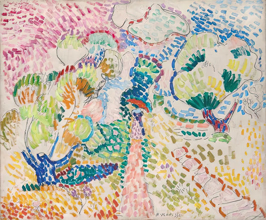 Matisse Serigraph: The Master's Colorful Revolution in Printmaking - MADAME MATISSE IN THE OLIVE GROVE 1905 by Henri Matisse