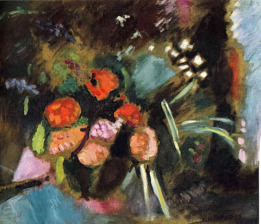 Matisse Sleeping Woman: A Masterpiece of Rest and Color in Modern Art - FLOWERS 1906 by Henri Matisse