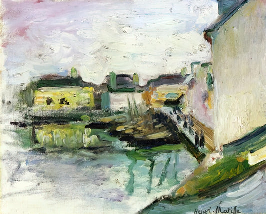 Matisse The Cut Outs Prints: A Revolutionary Final Chapter in Modern Art - THE PORT OF PALAIS BELLE ILE 1896 by Henri Matisse
