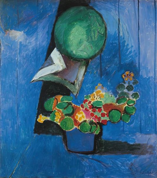 Matisse The Cut Outs Prints: A Revolutionary Late Period Masterpiece - FLOWERS AND CERAMIC PLATE 1913 by Henri Matisse
