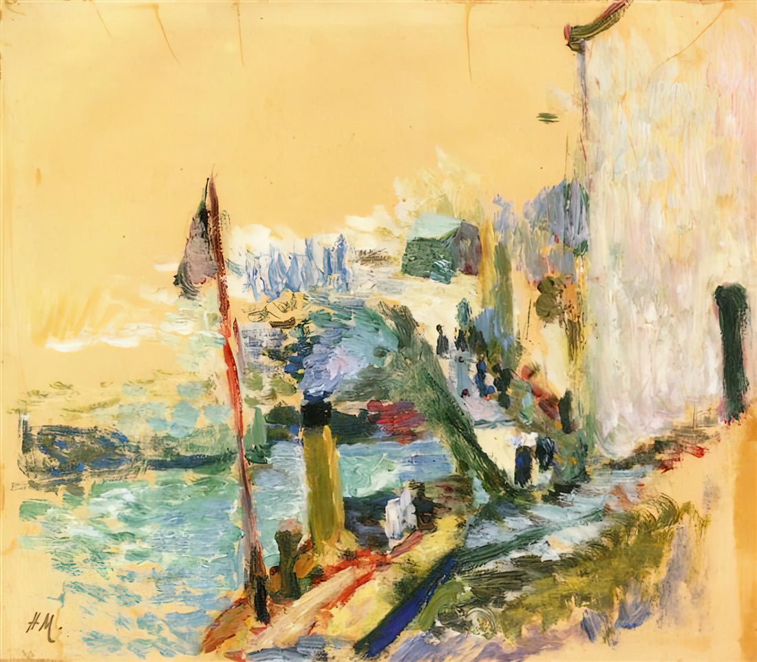 Matisse The Cut-Outs: A Revolutionary Final Chapter in Modern Art - THE PORT OF BELLE ISLE SUR MER 1897 by Henri Matisse